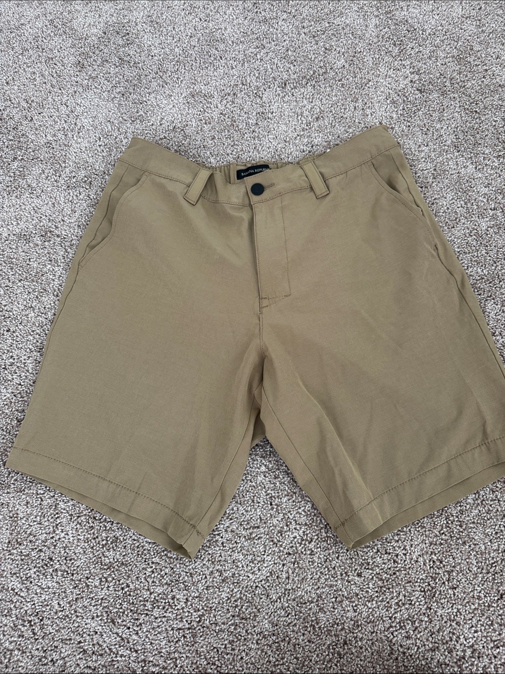 Banana Republic Tan Flat-Front Men's Shorts
